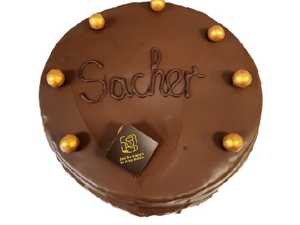 Chocolade abr cake taart overgoten 8 per